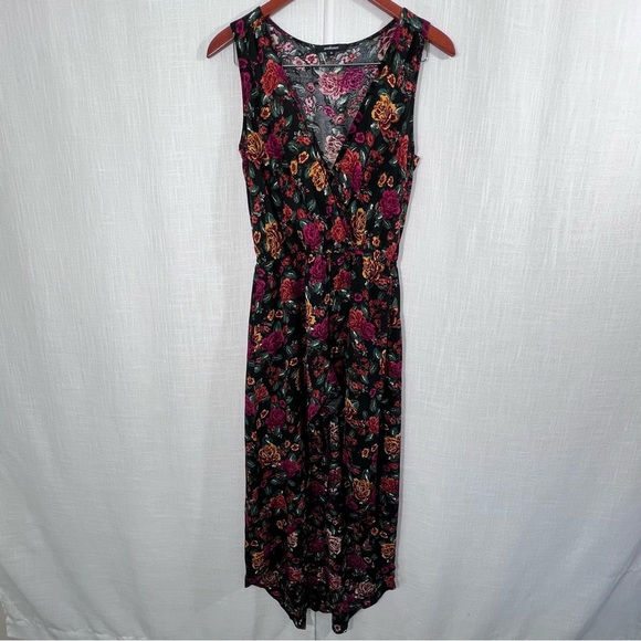 Ambiance Pants - Ambiance Floral Flower Shorts Romper Dress Size M
